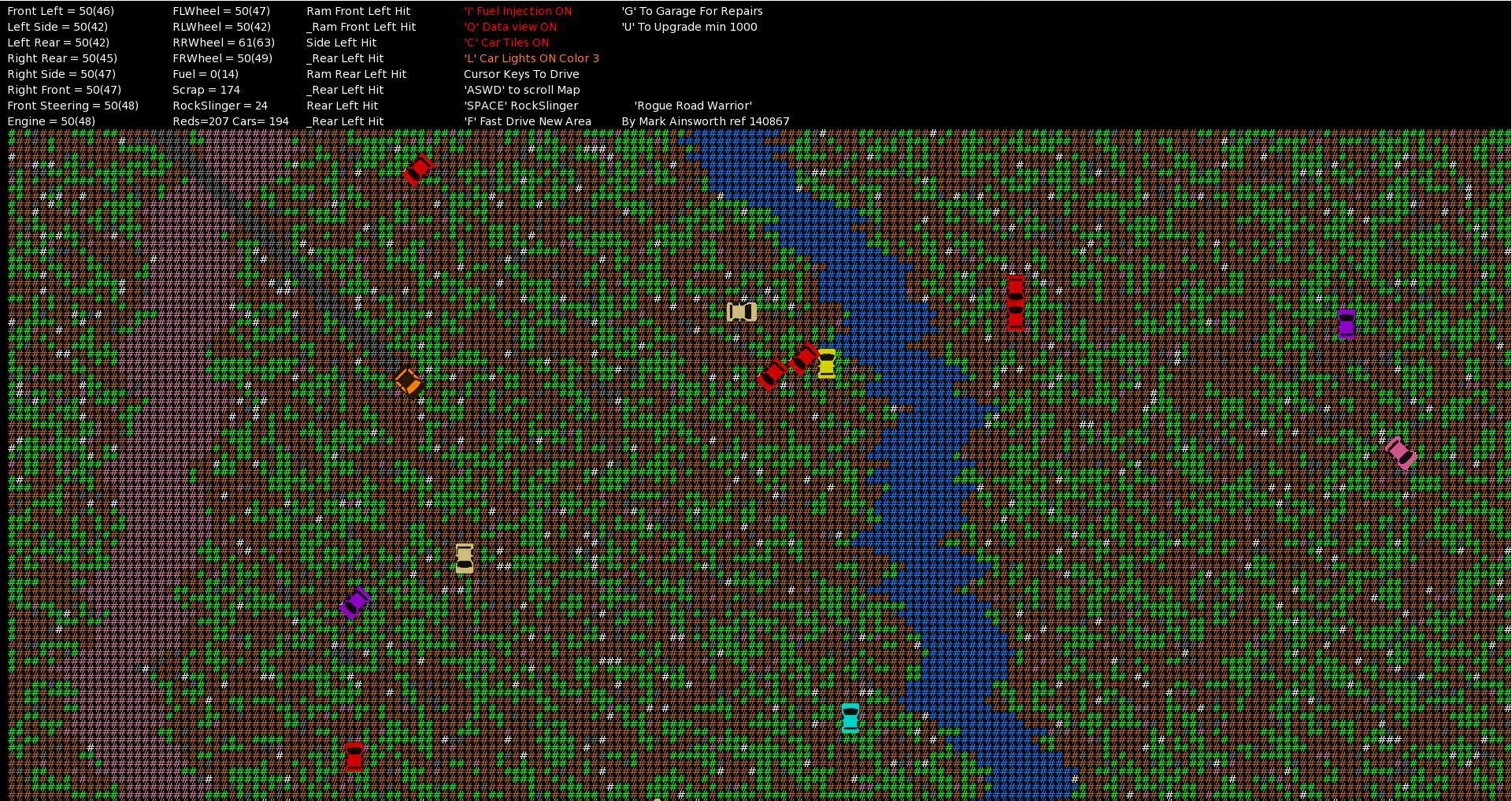 ​Rogue ROAD WARRIOR [Roguelike] (itch)