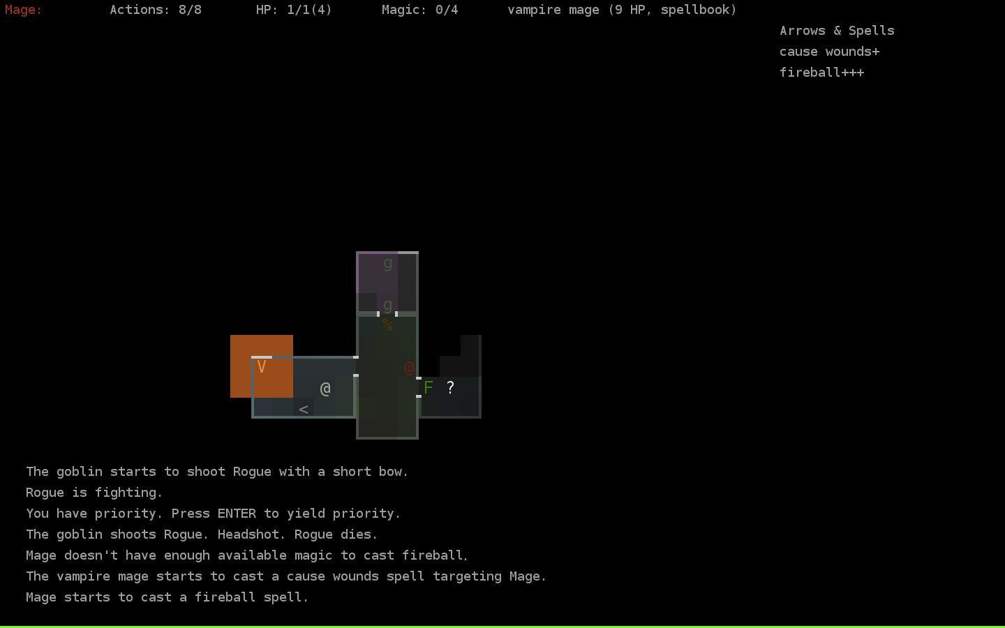 Rogue, Fighter, Mage (itch)