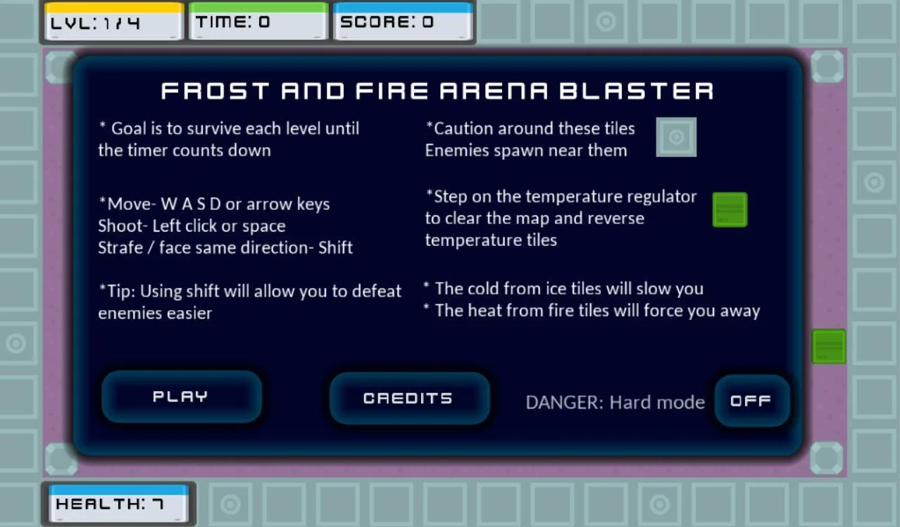 Frost and Fire Arena Blaster (itch)