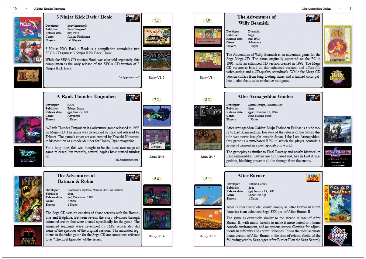 Новости о the Sega CD/32X Encyclopedia Book (itch)