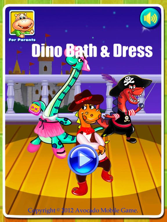 Dino Bath & Dress Up- Potty training app for kids