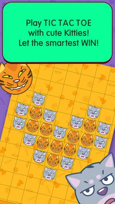 Tic Tac Toe 2 player games with Sly Kitties! PRO!