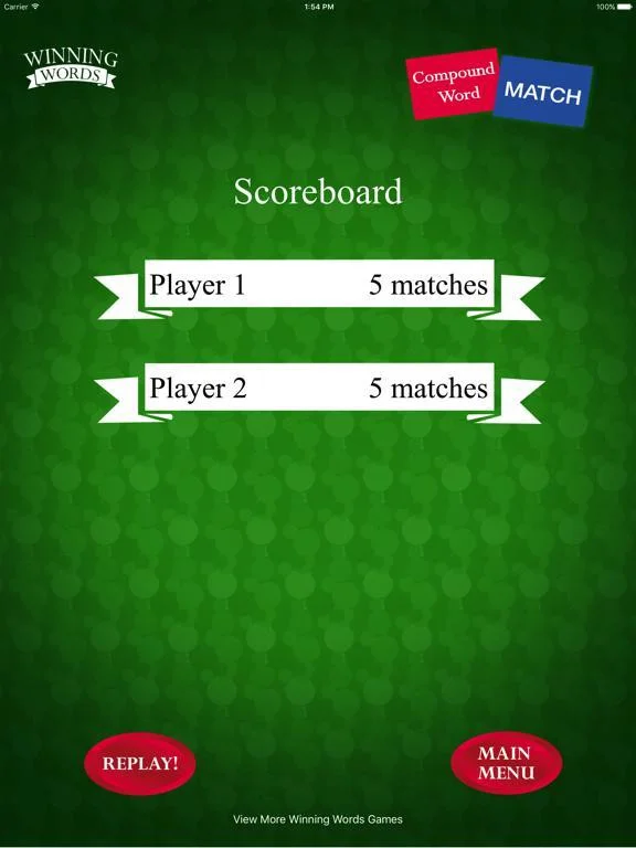 Compound Word Match Compound Word Match