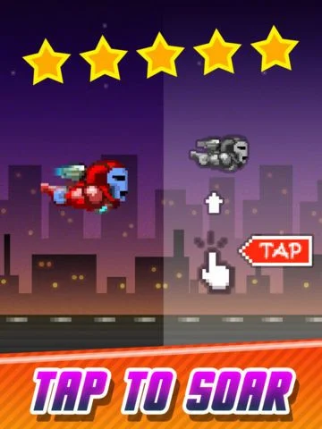 Flying Iron-Dude - The 2-Dot Line Tap Adventure Game FREE Flying Iron-Dude - The 2-Dot Line Tap Adventure Game FREE