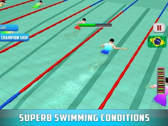 Tap Swimming Race: Dive in to race with Swimmers Tap Swimming Race: Dive in to race with Swimmers