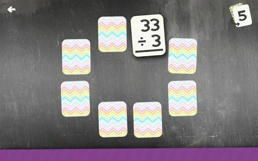 Division Flashcard Match Games for Kids Math Free