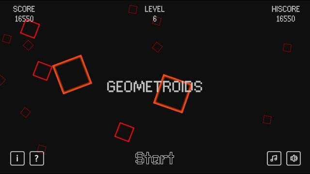 Geometroids (Casual Game Design) (itch)