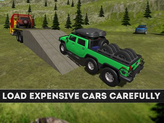 Heavy 4x4 Truck Trailer - Transport Cargo 2017 3D