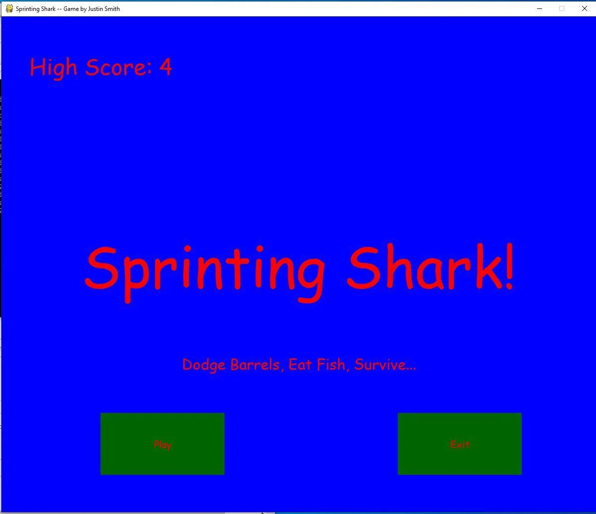 Sprinting Shark (itch) Sprinting Shark (itch)