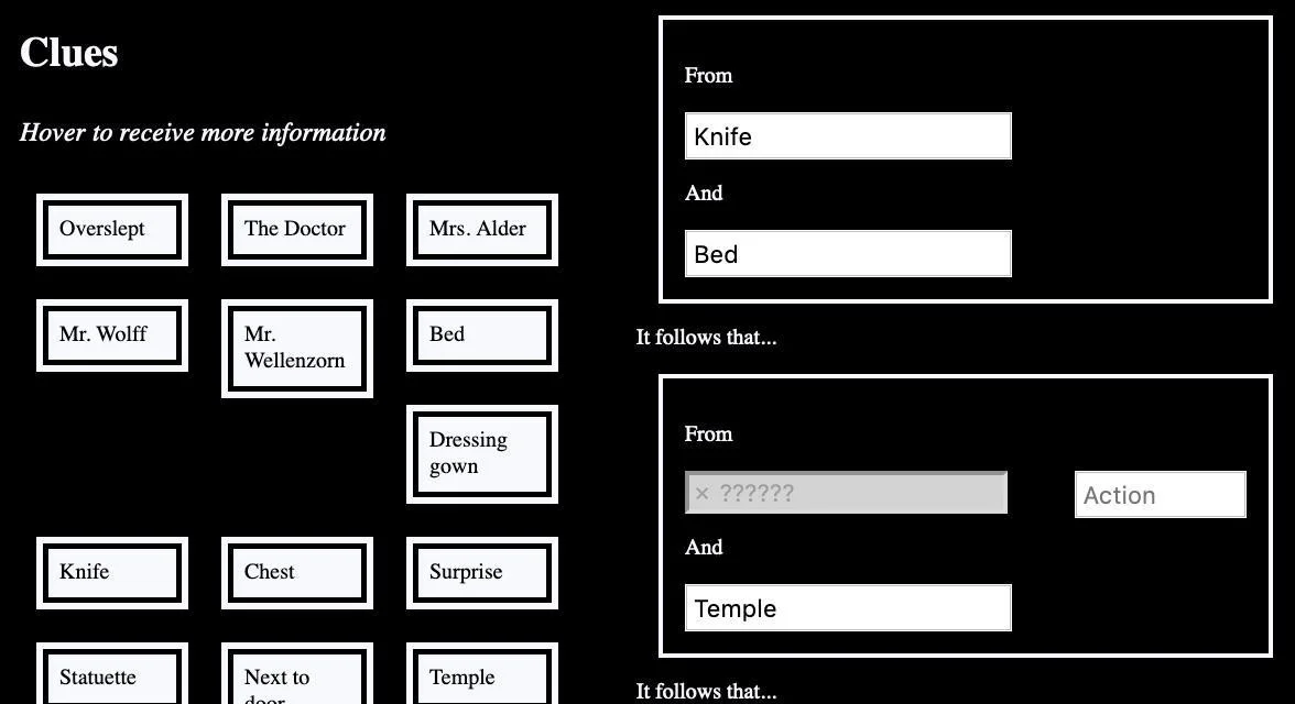 Domino of Evidence (itch) Domino of Evidence (itch)
