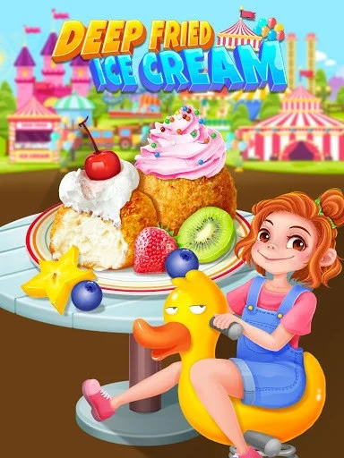 Deep Fried Ice Cream - Carnival Street Food Maker Deep Fried Ice Cream - Carnival Street Food Maker