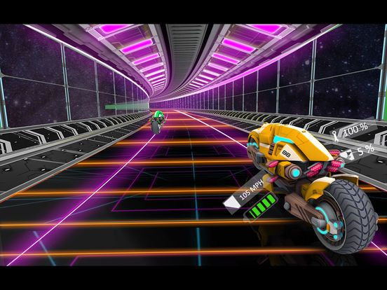 Futuristic Bike Racing Rider Futuristic Bike Racing Rider