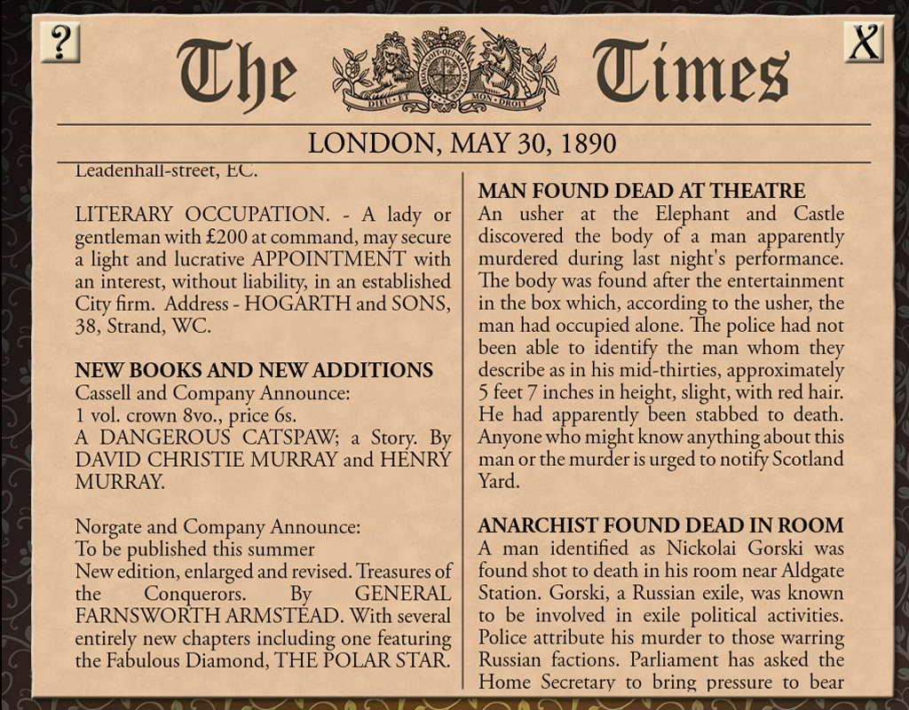 Sherlock Holmes Consulting Detective: The Case of the Tin Soldier Sherlock Holmes Consulting Detective: The Case of the Tin Soldier