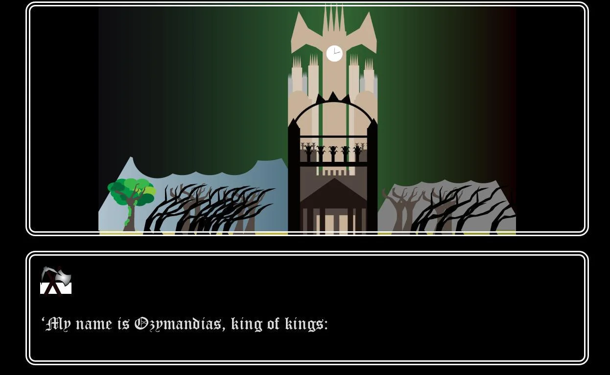 Рецензии Ozymandias Digital Poetry (itch)