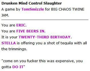 Drunken Mind Control Slaughter (itch) Drunken Mind Control Slaughter (itch)