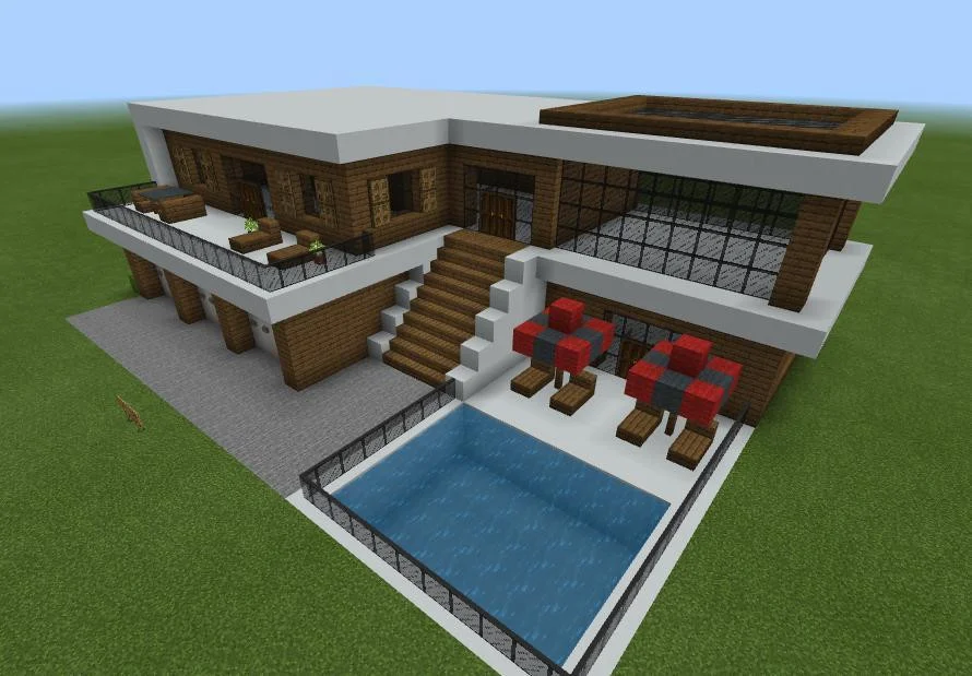 Builds for Bedrock - Modern Mansion #1 (itch)