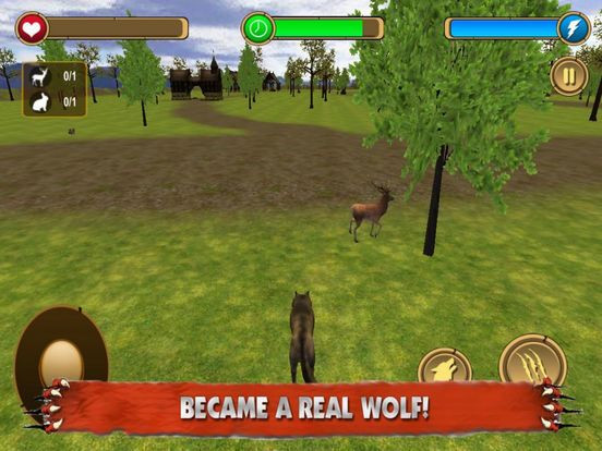 Wild Black Wolf Life 3D