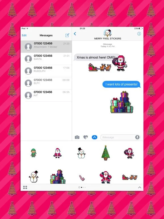 Merry Pixel Stickers Merry Pixel Stickers