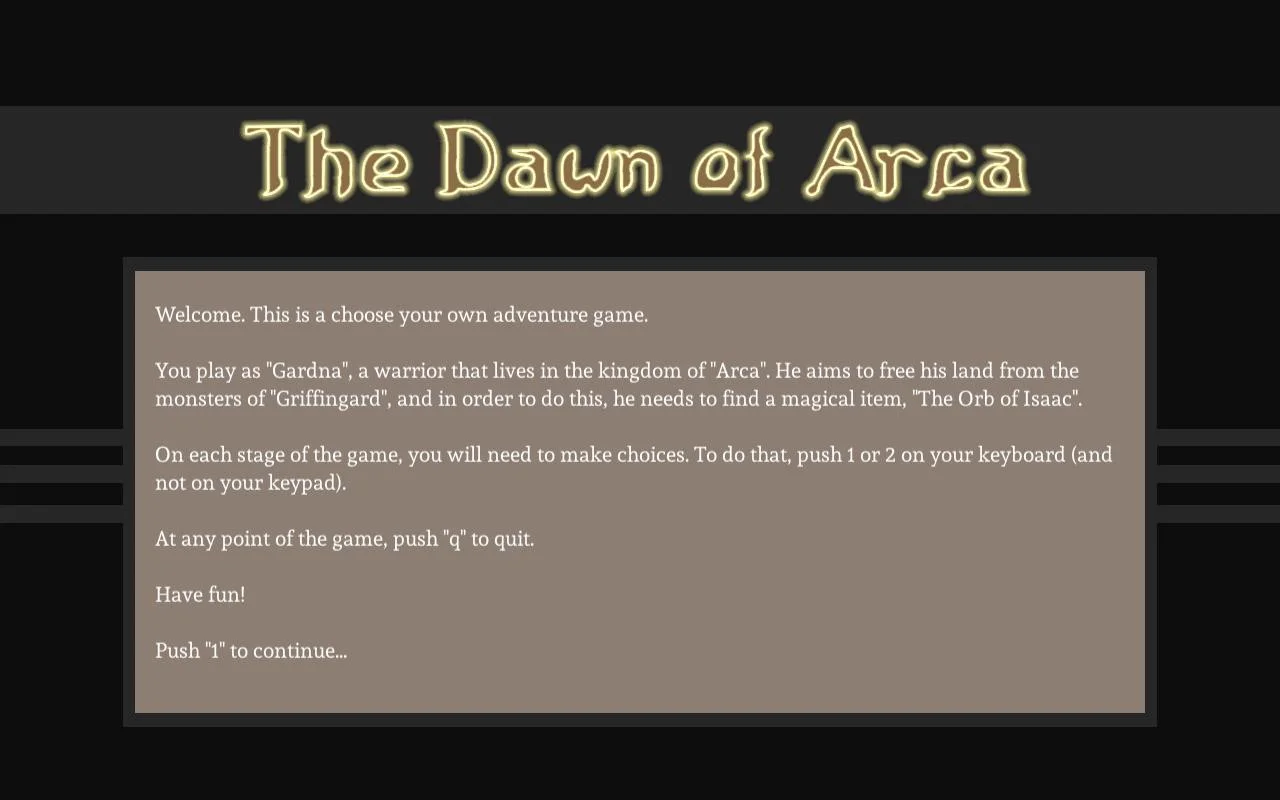 The Dawn of Arca (itch) The Dawn of Arca (itch)
