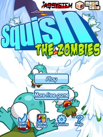 Squish The Zombies - Fun Time Killer Game with snowball