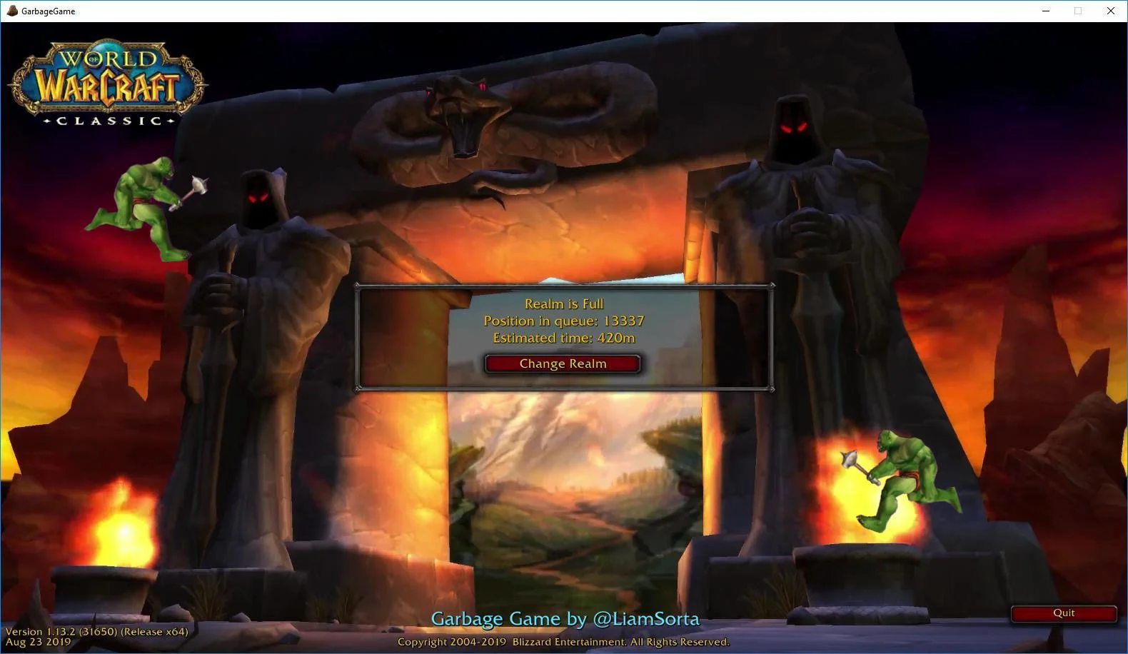 Рецензии WoW Classic Queue Clicker (itch)