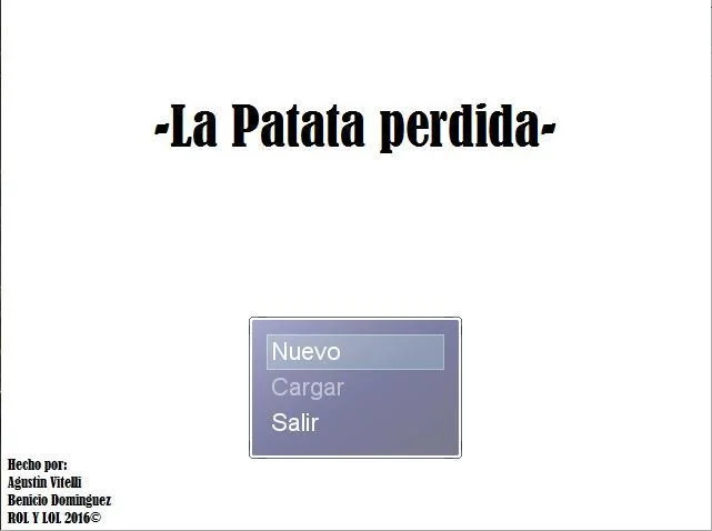 La patata perdida/ The lost potato (itch) La patata perdida/ The lost potato (itch)