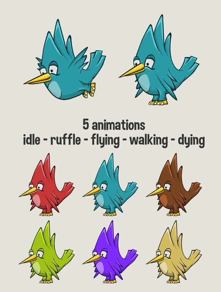 Cartoon bird 3 (itch) Cartoon bird 3 (itch)