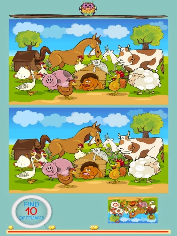 Spot The Differences - Fun Puzzle Picture Game