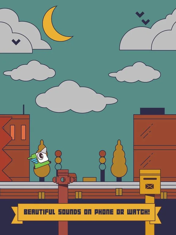 Unicorn Bird Watch: retro jump