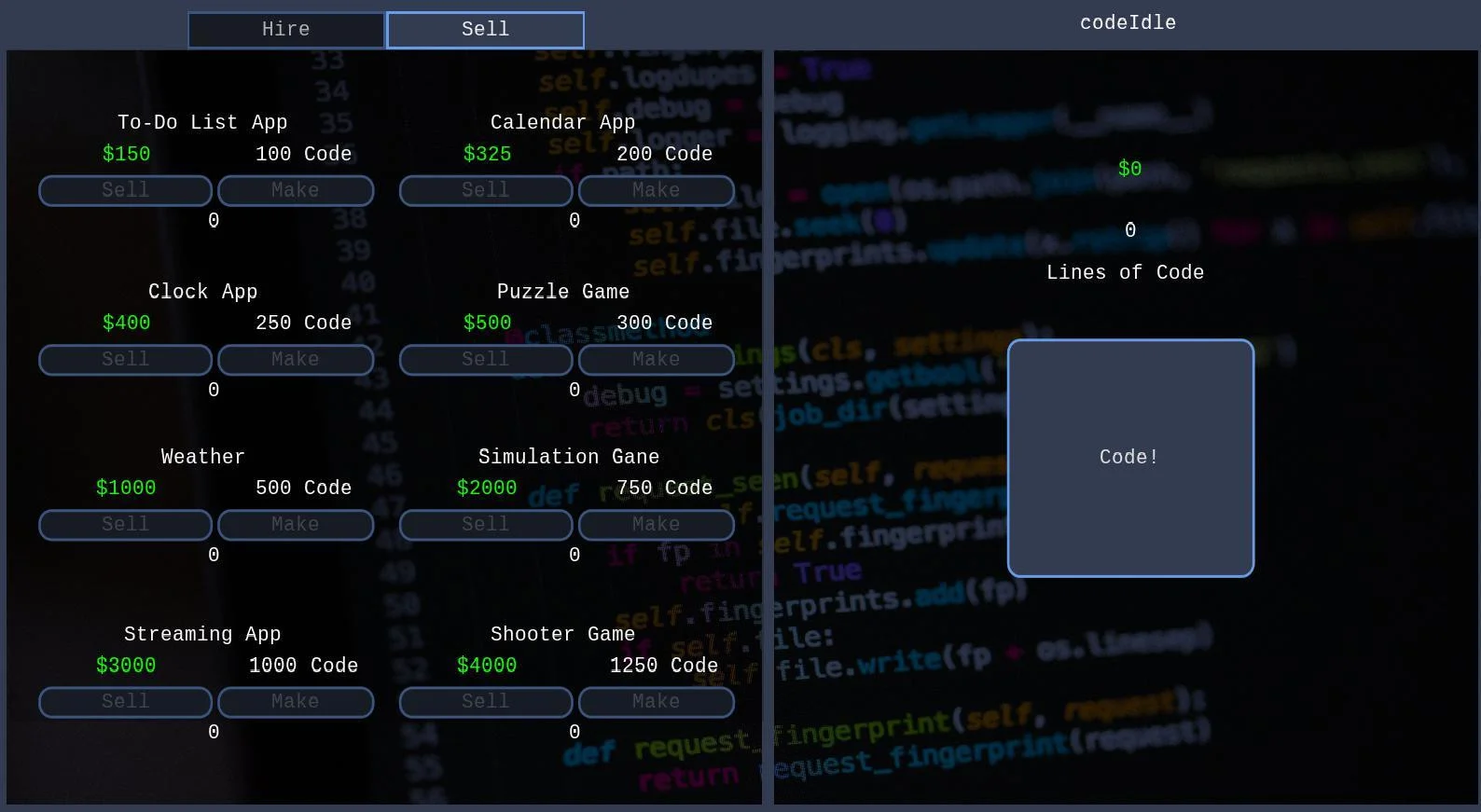codeIdle (itch) codeIdle (itch)