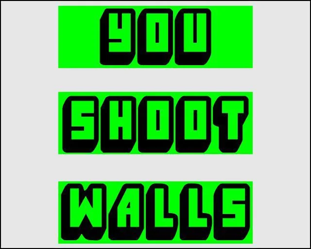 Рецензии You Shoot Walls (itch)