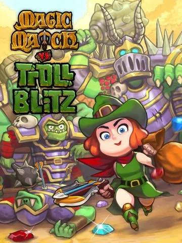 Magic Match vs. Troll Blitz Puzzle Battle Magic Match vs. Troll Blitz Puzzle Battle