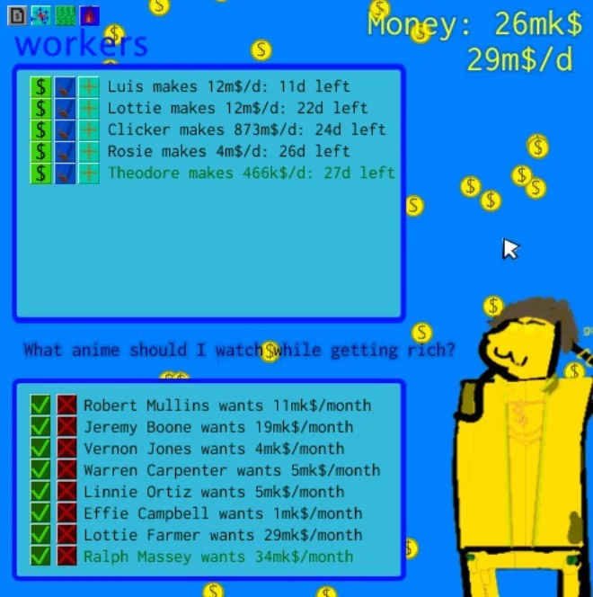 Рецензии MoneyDude (itch)