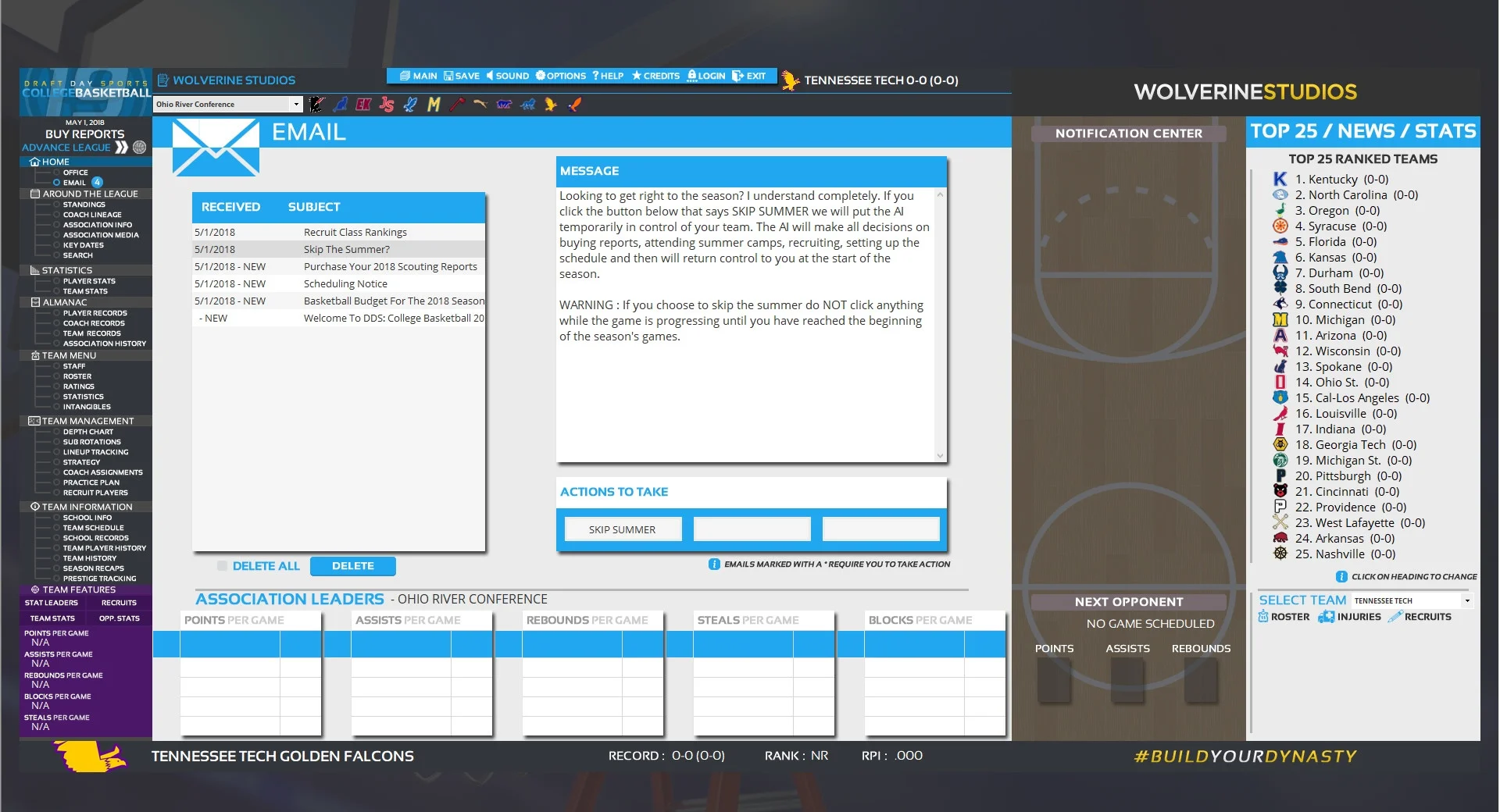 Draft Day Sports: College Basketball 2019 Draft Day Sports: College Basketball 2019