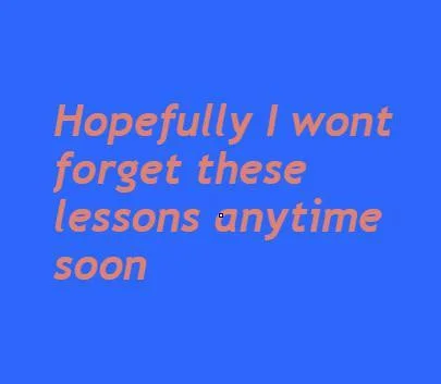 I keep forgeting (itch)