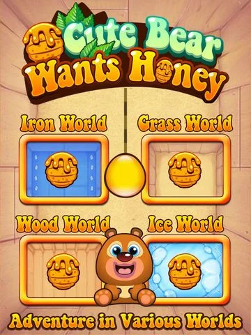 Where's my honey? — Action physics puzzle game Where's my honey? — Action physics puzzle game