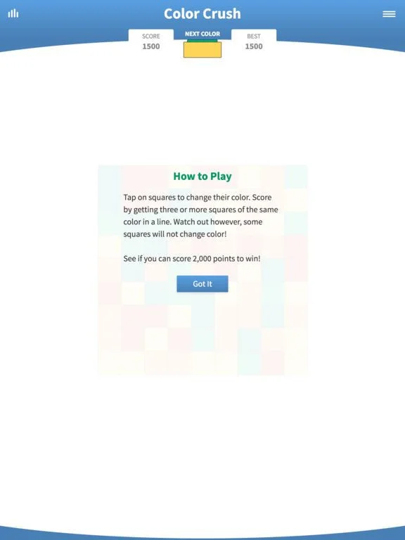Color Crush · Matching Game Color Crush · Matching Game