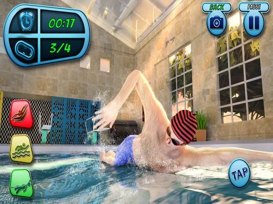 Swimming Pool Race Contest Swimming Pool Race Contest