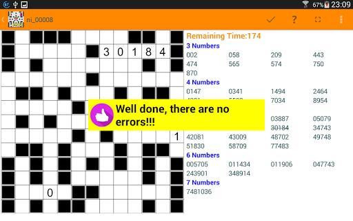 Fill it ins numbers puzzle games