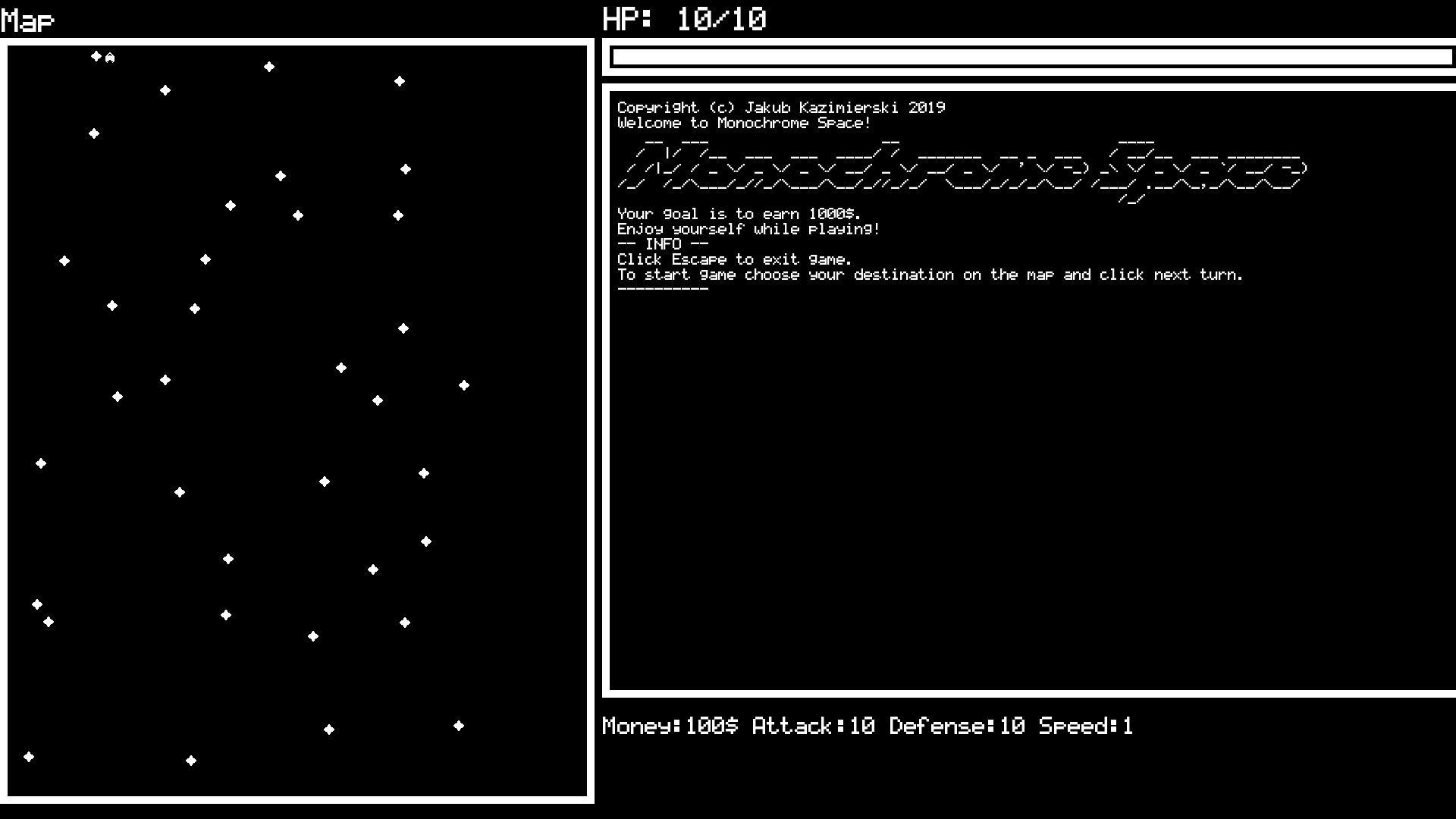 Monochrome Space (itch)