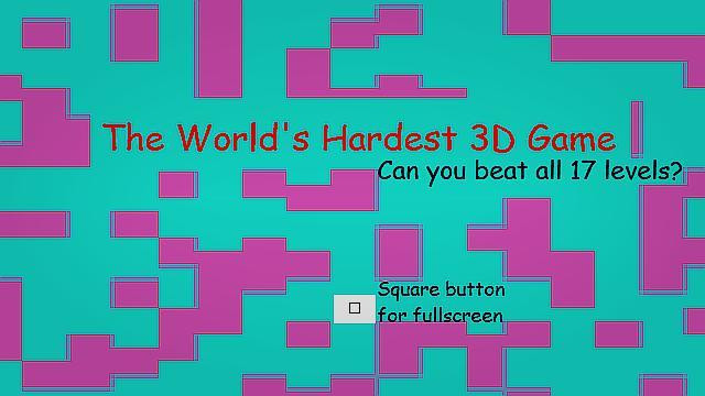 Рецензии The World's Hardest 3D Video Game (itch)