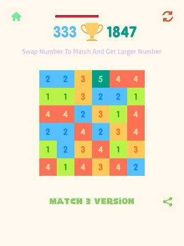 Just Match 3 - Get 10 Numbers Puzzle Just Match 3 - Get 10 Numbers Puzzle