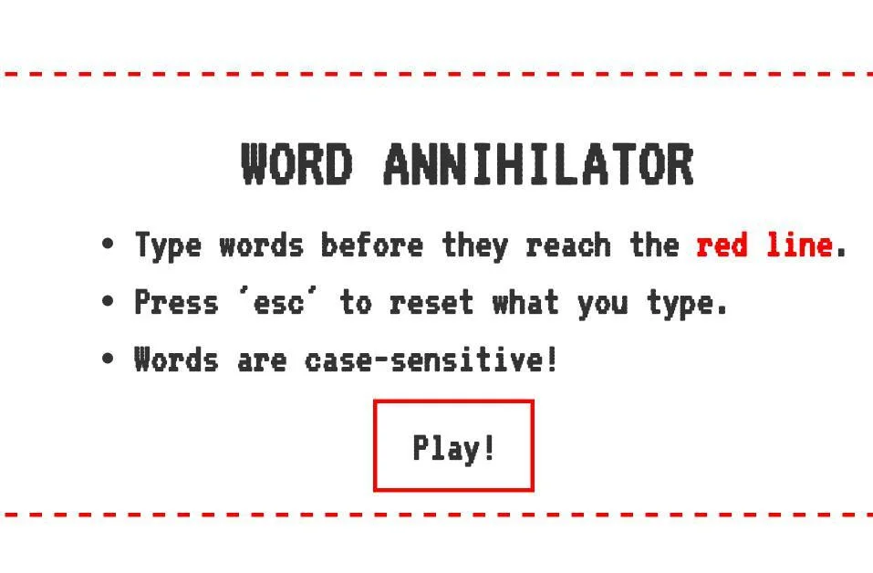 Word Annihilator (itch) Word Annihilator (itch)
