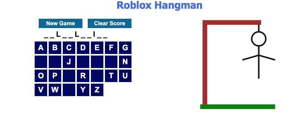 Roblox Hangman (itch) Roblox Hangman (itch)