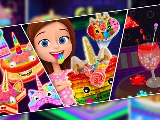 Glowing Unicorn Desserts Game!