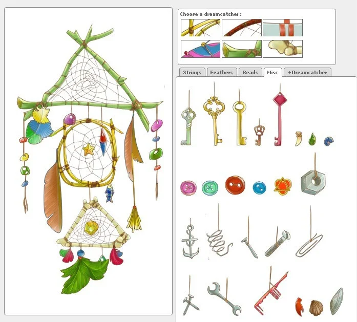 Dreamcatcher maker (itch)
