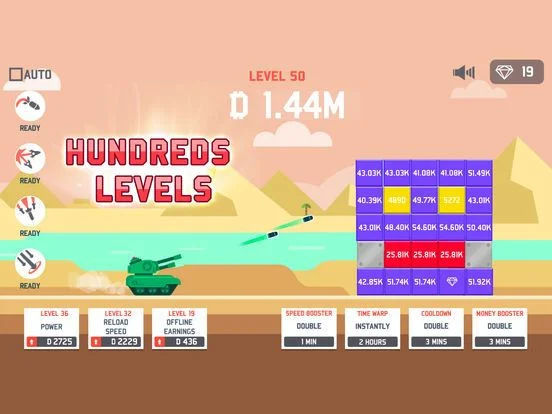 Idle Tank vs. Blocks Idle Tank vs. Blocks