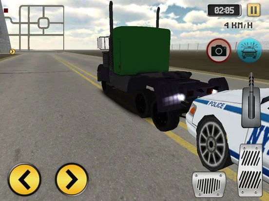Highway Police Truck Driving Highway Police Truck Driving