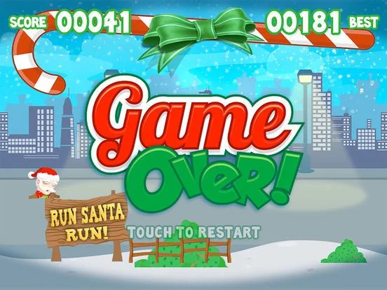 Run Santa Run! - Santa Clauses Running For Gifts