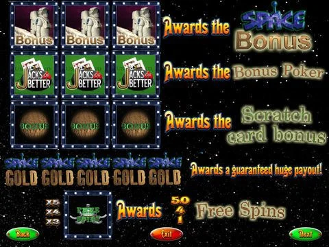 SPACE GOLD SLOT MACHINE SPACE GOLD SLOT MACHINE